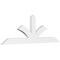 Ekena Millwork Richland Architectural Grade PVC Gable Bracket, 60"W x 20"H x 2"D x 4"F, 8/12 Pitch GBP060X20X0204RIC00 - alternate 1